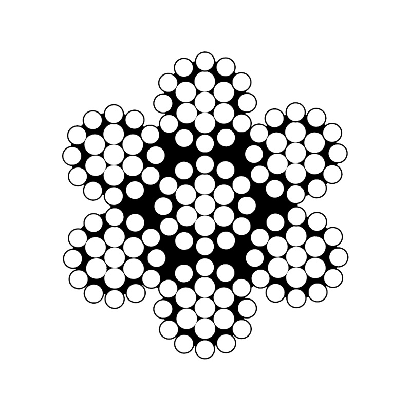 ASTM a 1023 শ্রেণীবিভাগ 7x7 এবং 7x19 ছোট ব্যাস (গ্যালভানাইজড) বিশেষ কর্ড